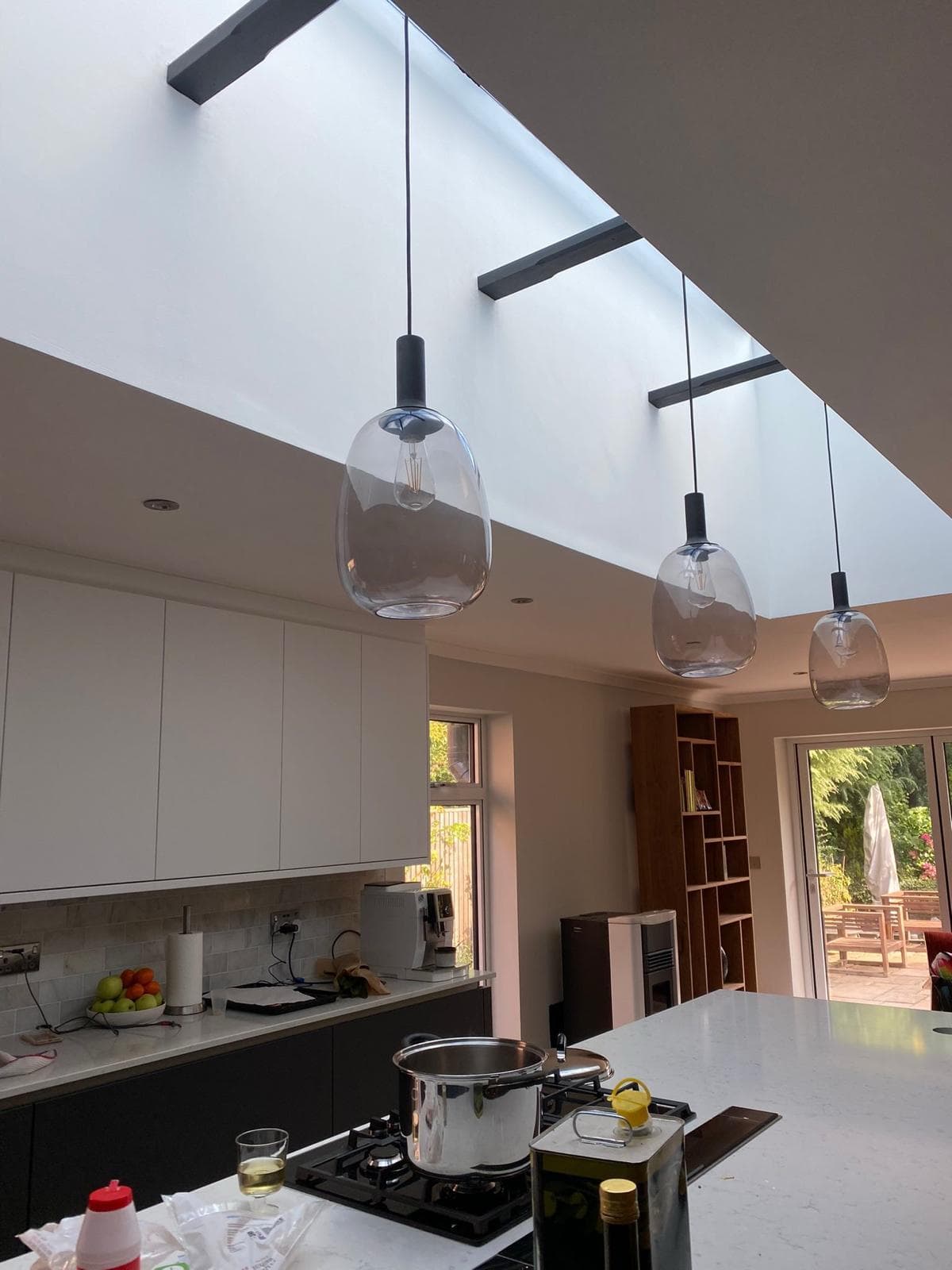 Extension with completed roof in Watford